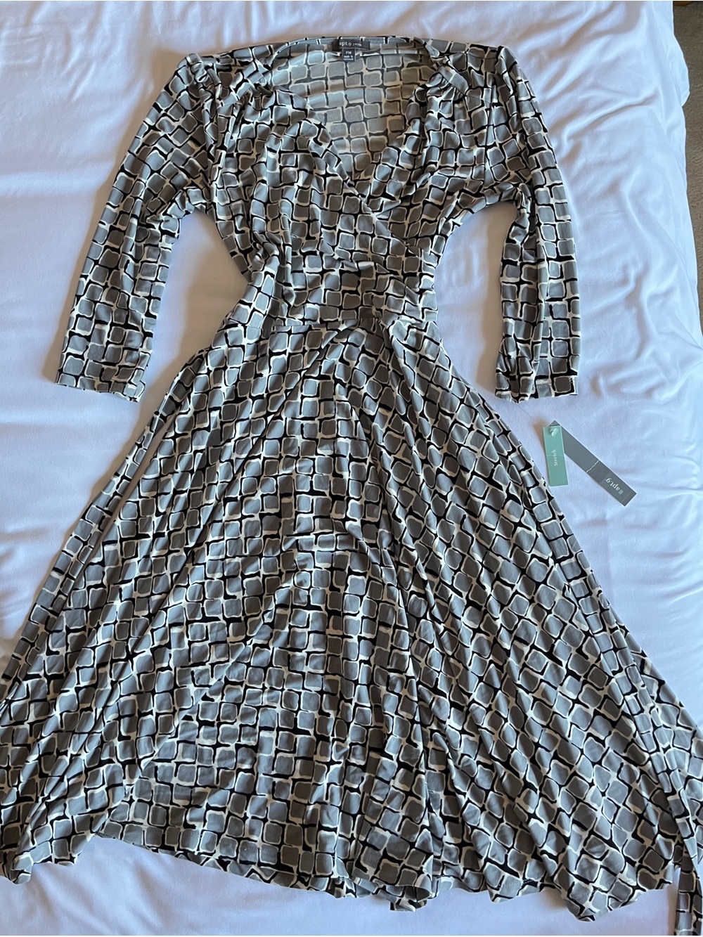 Chic Apt. 9 Geometric Faux-Wrap Dress